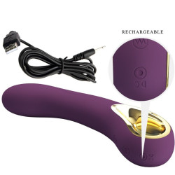 PRETTY LOVE - ETHAN WIEDERAUFLADBARER VIBRATOR LILA – Produktansicht 6