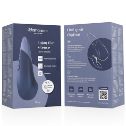 WOMANIZER - VIBE LAY-ON SILENT VIBRATOR DUNKELBLAU – Produktansicht 7