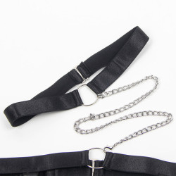 SUBBLIME - 954390 SEXY BODY MIT STRUMPFGÜRTEL SCHWARZ L/XL – Produktansicht 9