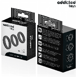 ADDICTED TOYS - SET AUS FLACHEN SILIKONRINGEN – Produktansicht 6