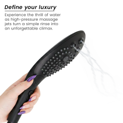 WOMANIZER - WAVE KLITORALSTIMULIERENDER DUSCHKOPF SCHWARZ – Produktansicht 3