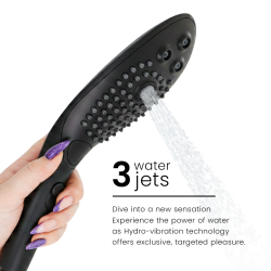 WOMANIZER - WAVE KLITORALSTIMULIERENDER DUSCHKOPF SCHWARZ – Produktansicht 5