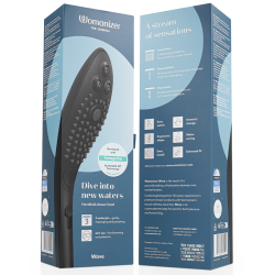 WOMANIZER - WAVE KLITORALSTIMULIERENDER DUSCHKOPF SCHWARZ – Produktansicht 7