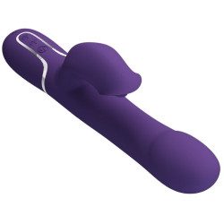 PRETTY LOVE - ZALIN RABBIT VIBRATOR PERLEN 4 IN 1 LILA – Produktansicht 5