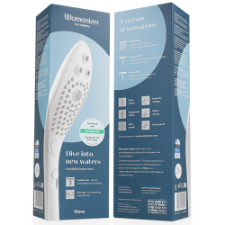 WOMANIZER - WAVE KLITORALSTIMULIERENDER DUSCHKOPF WEISS – Produktansicht 7