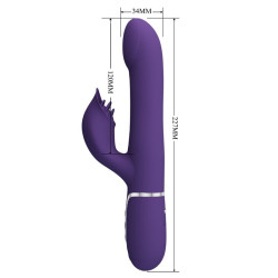 PRETTY LOVE - ZALIN RABBIT VIBRATOR PERLEN 4 IN 1 LILA – Produktansicht 8