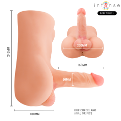 INTENSE DEEP TOUCH - DAMIEN-TORSO MIT REALISTISCHEM DILDO MIT DRUCK- UND VIBRATIONSFUNKTION, FERNBEDIENUNG… –…