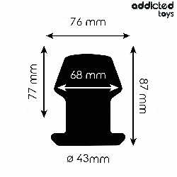 ADDICTED TOYS - EXTREM HOHL ANAL PLUG GRÖSSE M 8,7 CM – Produktansicht 4