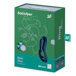 SATISFYER - EPIC DUO RINGVIBRATORAPP BLAU – Produktansicht 3