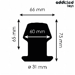 ADDICTED TOYS - EXTREM HOHL ANAL PLUG GRÖSSE S 7,5 CM – Produktansicht 4