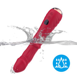 ARMONY - THERMO-EINSTELLBARER PUNKT-A-STIMULATOR-VIBRATOR-DILDO ROT – Produktansicht 8