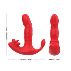 ARMONY - ANALVIBRATOR PANTY C UND G-SPOT STIMULATOR FERNBEDIENUNG ROT – Produktansicht 9