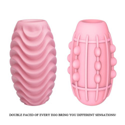 PRETTY LOVE - ROSA DOPPELSEITIGES MASTURBATOR-EI – Produktansicht 3