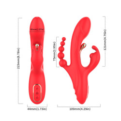 ARMONY - G-PUNKT- UND KLITORIS-STIMULATOR-VIBRATOR ROT – Produktansicht 6