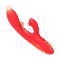 ARMONY - G-PUNKT- UND KLITORIS-STIMULATOR-VIBRATOR MIT OSZILLIERENDER ZUNGE ROT – Produktansicht 2