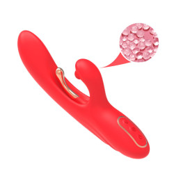 ARMONY - G-PUNKT- UND KLITORIS-STIMULATOR-VIBRATOR MIT OSZILLIERENDER ZUNGE ROT – Produktansicht 9