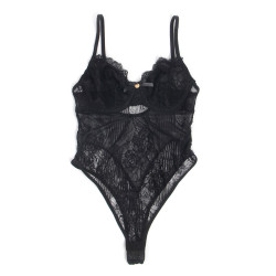 SUBBLIME - 955618 SPITZEN-BODYSUIT MIT UNTERTEILVERSCHLUSS SCHWARZ S/M – Produktansicht 6