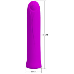 PRETTY LOVE - CURTIS MINI SUPER POWER VIBRATOR 12 LILA SILIKONVIBRATIONEN – Produktansicht 6
