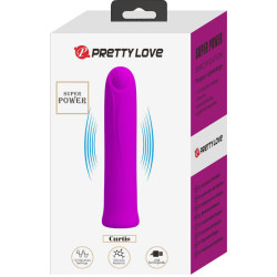 PRETTY LOVE - CURTIS MINI SUPER POWER VIBRATOR 12 LILA SILIKONVIBRATIONEN – Produktansicht 7