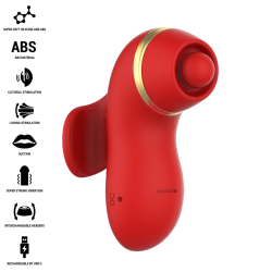 INTENSE - PATTY-STIMULATOR MIT 4 AUFSÄTZEN, SAUG-, KLETTER-, KITZEL- UND LECKFUNKTION – Produktansicht 2