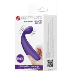 PRETTY LOVE - GORGON PURPLE WIEDERAUFLADBARER FINGERVIBRATOR – Produktansicht 10