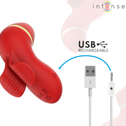 INTENSE - PATTY-STIMULATOR MIT 4 AUFSÄTZEN, SAUG-, KLETTER-, KITZEL- UND LECKFUNKTION – Produktansicht 9