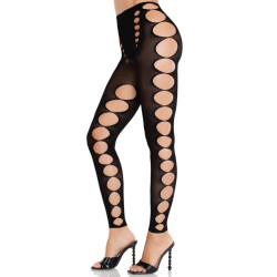 LEG AVENUE - TRÄGERLOSE NAHTLOSE BLICKDICHTE STRÜMPFE SCHWARZ – Produktansicht 2