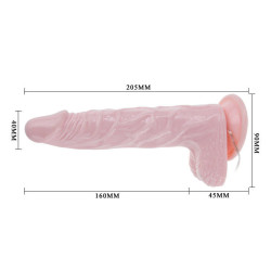 BAILE - SUPER ROTA DONG REALISTISCHER DILDO 20.5 CM – Produktansicht 5