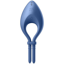 SATISFYER - BULLSEYE RING VIBRATOR APP BLAU – Produktansicht 2