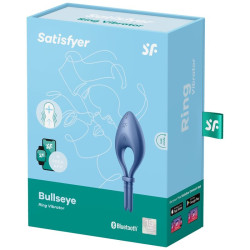 SATISFYER - BULLSEYE RING VIBRATOR APP BLAU – Produktansicht 3