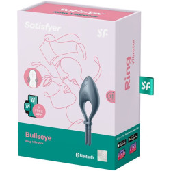 SATISFYER - BULLSEYE RING VIBRATOR APP GRAU – Produktansicht 3