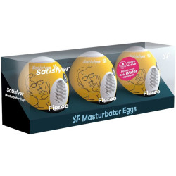 SATISFYER - 3 MASTURBATOR EIER FIERCE – Produktansicht 2