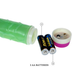 BAILE - WELLEN DES VERGNÜGENS VIBRATOR 23 CM GRÜN – Produktansicht 3
