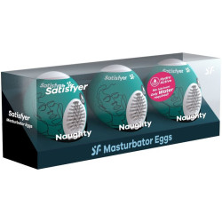 SATISFYER - 3 MASTURBATOR EIER NAUGHTY – Produktansicht 2