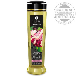SHUNGA – BIO-MASSAGEÖL MIT HIMBEERDUFT, 240 ML – Produktansicht 2