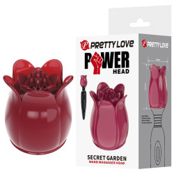 PRETTY LOVE - SECRET GARDEN PINK MASSAGEKOPF – Produktansicht 2