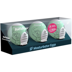 SATISFYER - 3 MASTURBATOR EIER RIFFLE – Produktansicht 2
