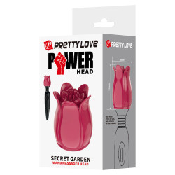 PRETTY LOVE - SECRET GARDEN PINK MASSAGEKOPF – Produktansicht 9