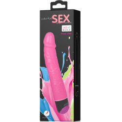 BAILE - BUNTER SEX REALISTISCHER VIBRATOR ROSA 23 CM – Produktansicht 7
