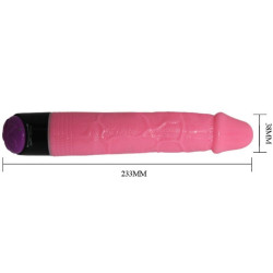 BAILE - BUNTER SEX REALISTISCHER VIBRATOR ROSA 23 CM – Produktansicht 8
