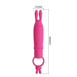 PRETTY LOVE - DELIA RABBIT VIBRATOR MIT WIDERSTANDSRING – Produktansicht 8