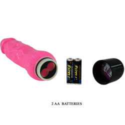 BAILE - BUNTER SEX REALISTISCHER VIBRATOR ROSA 24 CM – Produktansicht 3
