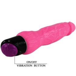 BAILE - BUNTER SEX REALISTISCHER VIBRATOR ROSA 24 CM – Produktansicht 6