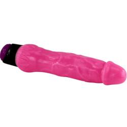 BAILE - BUNTER SEX REALISTISCHER VIBRATOR ROSA 24 CM – Produktansicht 7