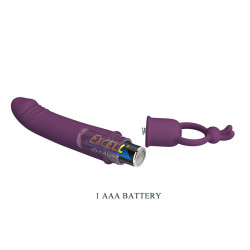 PRETTY LOVE - CORA VIBRATOR PENISFORM MIT WIDERSTANDSRING – Produktansicht 6