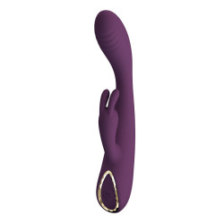 PRETTY LOVE - EMMA RABBIT LILA VIBRATOR MIT STIMULATOR – Produktansicht 3