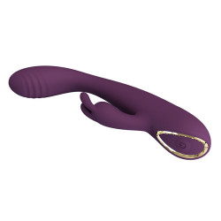 PRETTY LOVE - EMMA RABBIT LILA VIBRATOR MIT STIMULATOR – Produktansicht 4