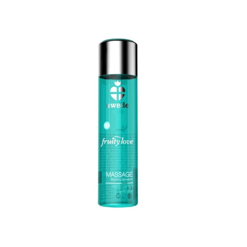 SWEDE - FRUITY LOVE MASSAGEÖL MIT WÄRMENDEM EFFEKT, SCHWARZE JOHANNISBEERE UND LIMETTE 60 ML