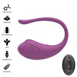 INTENSE - OLIVIA PURPLE VIBRATIONS-EI MIT FERNBEDIENUNG – Produktansicht 2