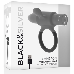 BLACK&SILVER - CAMERON SCHWARZ WIEDERAUFLADBARER RING – Produktansicht 5